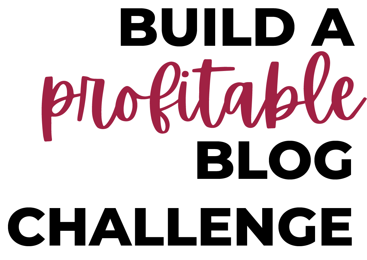 The Build a Profitable Blog Challenge
